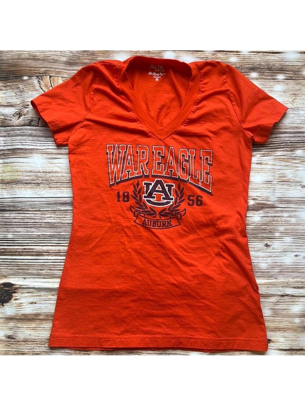 Auburn War Eagle Team Spirit Tee Women's Orange Top